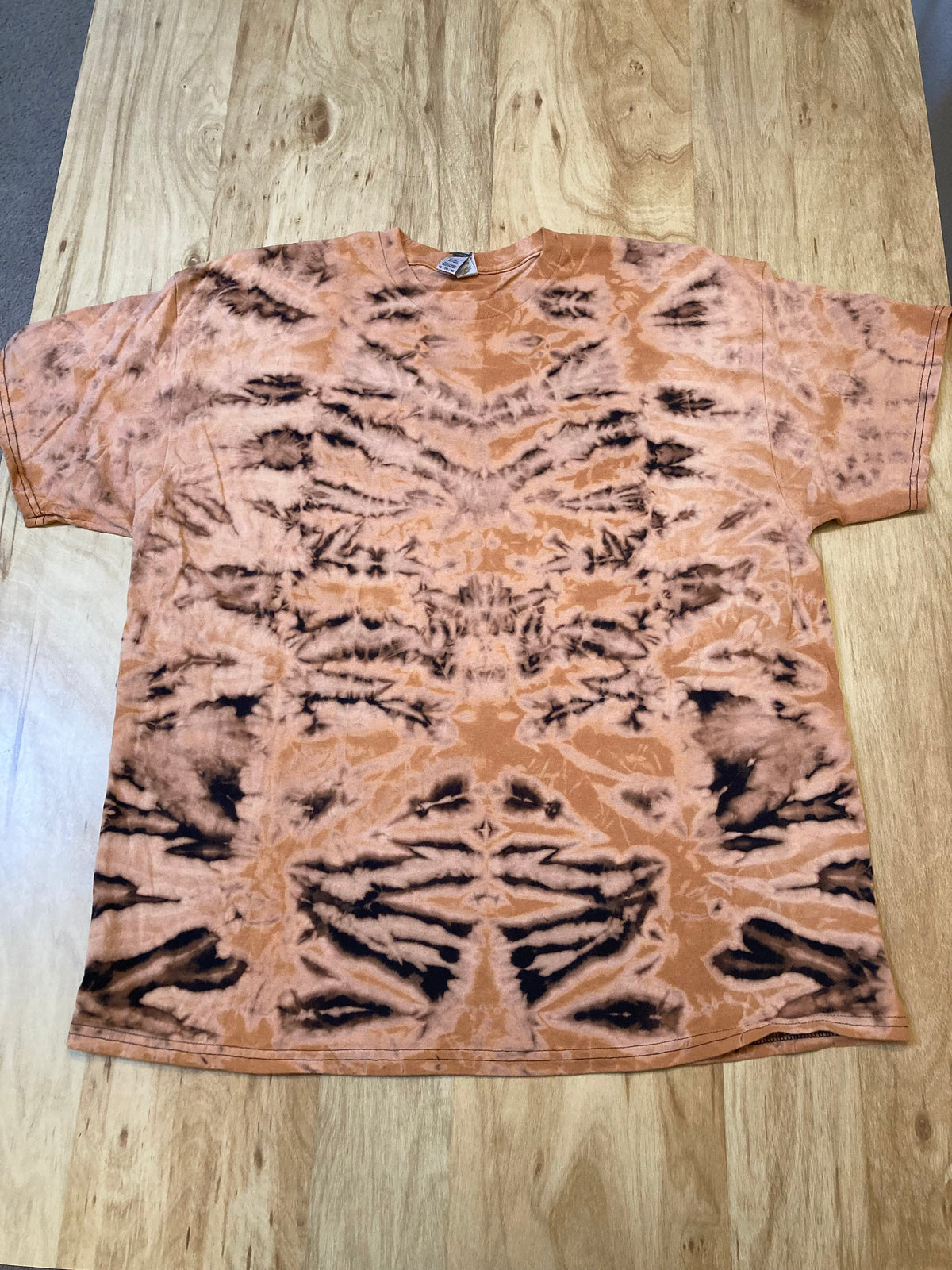 2Xl Tie Dye T-Shirt reverse experiment psychedelic mandala kaleidoscope lotus flower galaxy ice dye