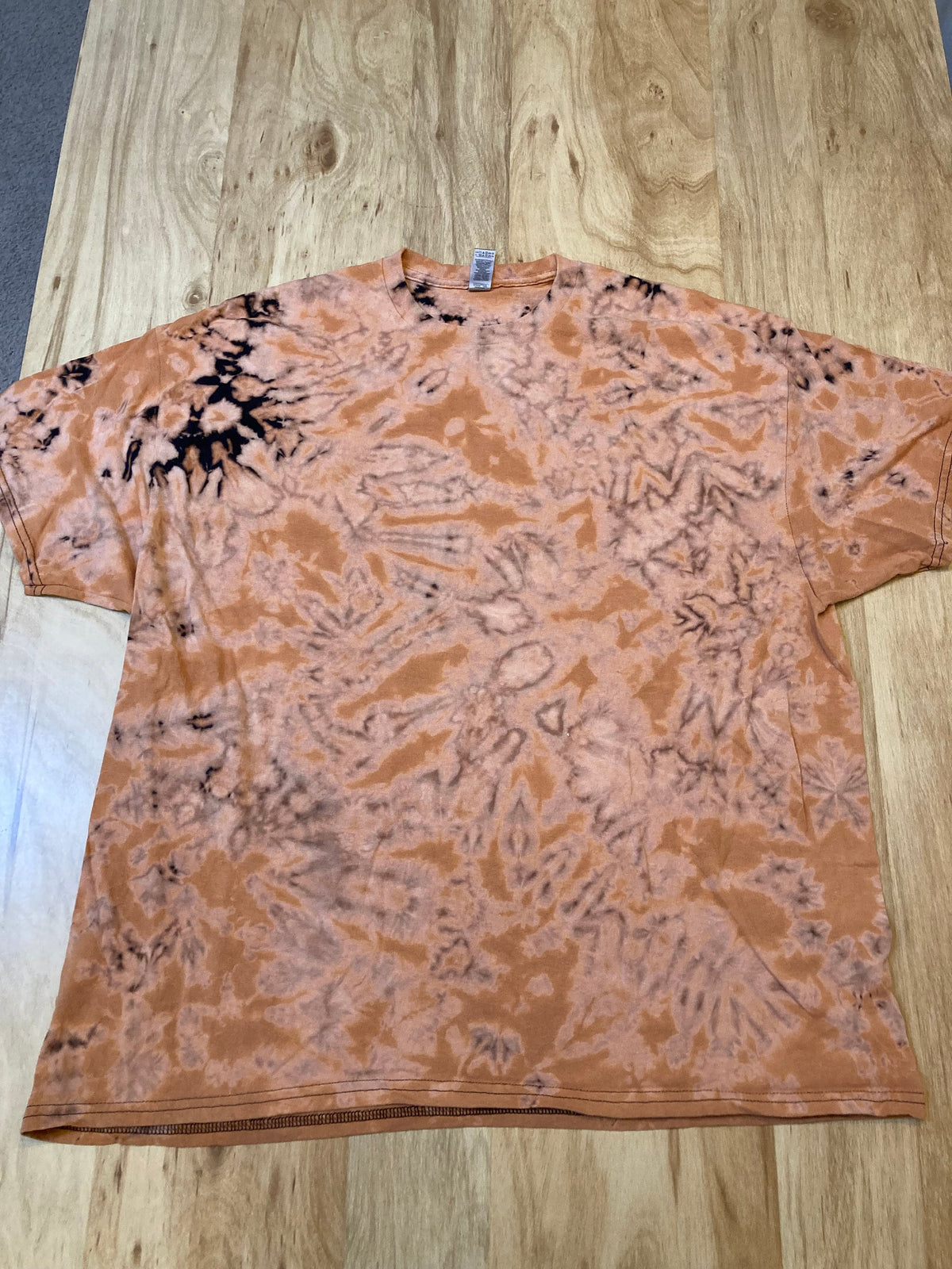 2Xl Tie Dye T-Shirt reverse experiment psychedelic mandala kaleidoscope lotus flower galaxy ice dye