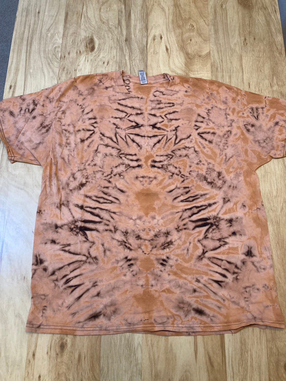 2Xl Tie Dye T-Shirt reverse experiment psychedelic mandala kaleidoscope lotus flower galaxy ice dye