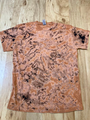 Medium bleach Tie Dye T-Shirt reverse dye experiment psychedelic kaleidoscopic mandala galaxy ice dye