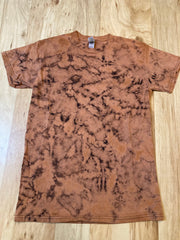 Small Shirt | Reverse Dye | Bleach Tie Dye | T-Shirt Psychedelic | Flower Mandala | Lotus Mirror Image | Fractal Galaxy Ice Dye