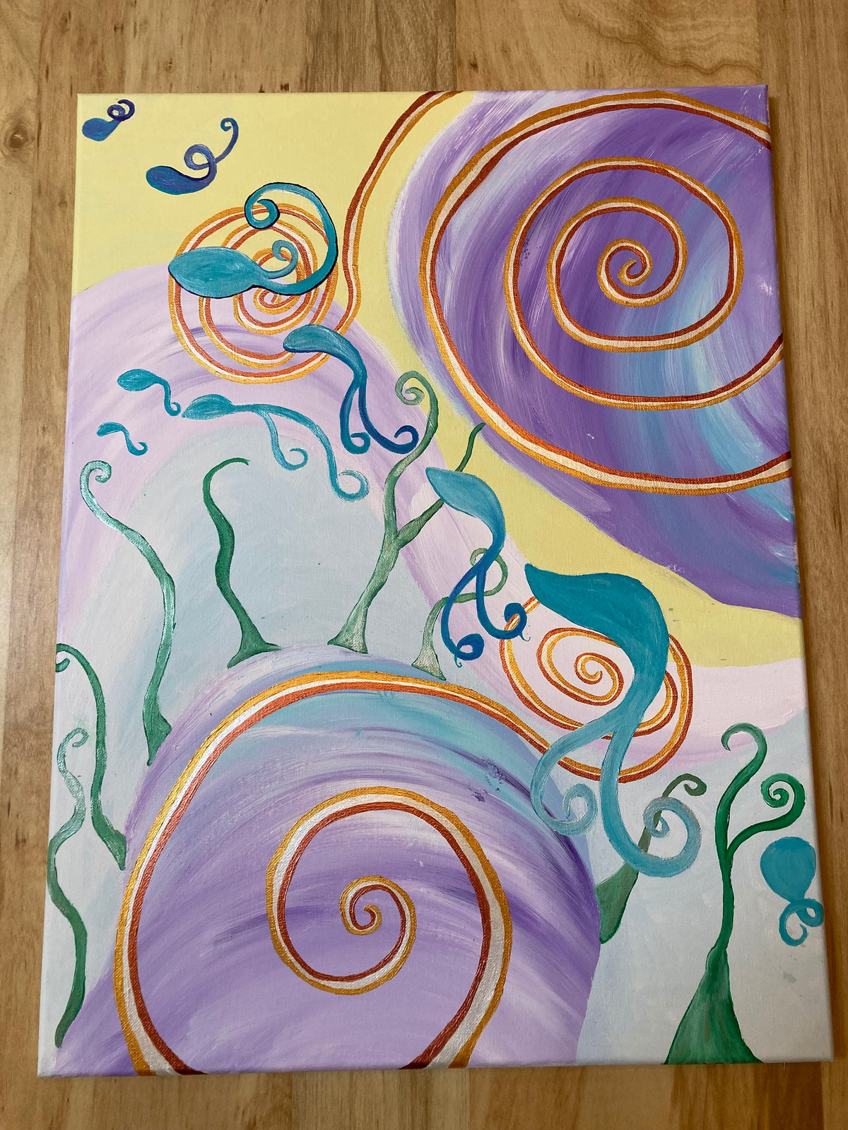Original Psychedelic Painting | Acrylic Wall Art | Trippy Canvas Art | Surreal Painting | Psytrance Artwork | Ocean Wall Art