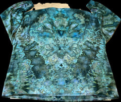 5XL Shirt | Handmade mandala Shirt | Trippy Tie Dye Tee | Super Spiral Shirt | Oversized Tee | Psychedelic Shirt | Long Sleeve Yoga Tee