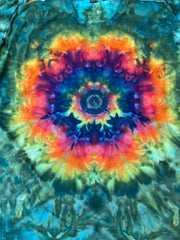 5XL Shirt | Handmade mandala Shirt | Trippy Tie Dye Tee | Super Spiral Shirt | Oversized Tee | Psychedelic Shirt | Long Sleeve Yoga Tee