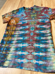 Small Shirt | Lotus Tie Dye Shirt | Psychedelic T Shirt | Galaxy Ice Dye Shirt | Festival Shirt | Mandala Psytrance Shirt | Geode Tie Dye