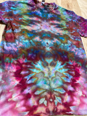 Small Shirt | Lotus Tie Dye Shirt | Psychedelic T Shirt | Galaxy Ice Dye Shirt | Festival Shirt | Mandala Psytrance Shirt | Geode Tie Dye