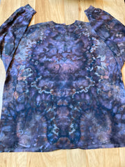 4XL Shirt | Handmade Mandala Shirt | Trippy Tie Dye Tee | Lotus Flower Shirt | Oversized Tee | Psychedelic Shirt | Long Sleeve Yoga Tee