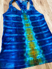 Medium Womens Tank Top | Tie Dye Tank Top | Galaxy Ice Dye Shirt |Psychedelic Shirt | Yoga Tank Top | Festival Apparel | Trippy Hippie Shirt