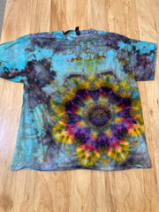 Xl Shirt | Mandala Tie Dye Shirt | Psychedelic T Shirt | Galaxy Ice Dye Shirt | Festival Shirt | Mandala Psytrance Shirt | Geode Tie Dye