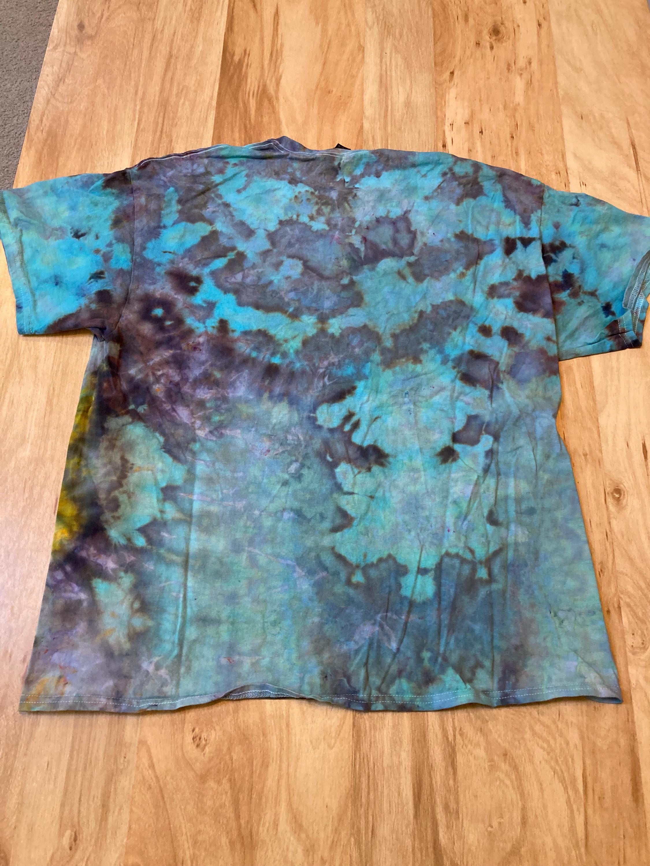 Xl Shirt | Mandala Tie Dye Shirt | Psychedelic T Shirt | Galaxy Ice Dye Shirt | Festival Shirt | Mandala Psytrance Shirt | Geode Tie Dye