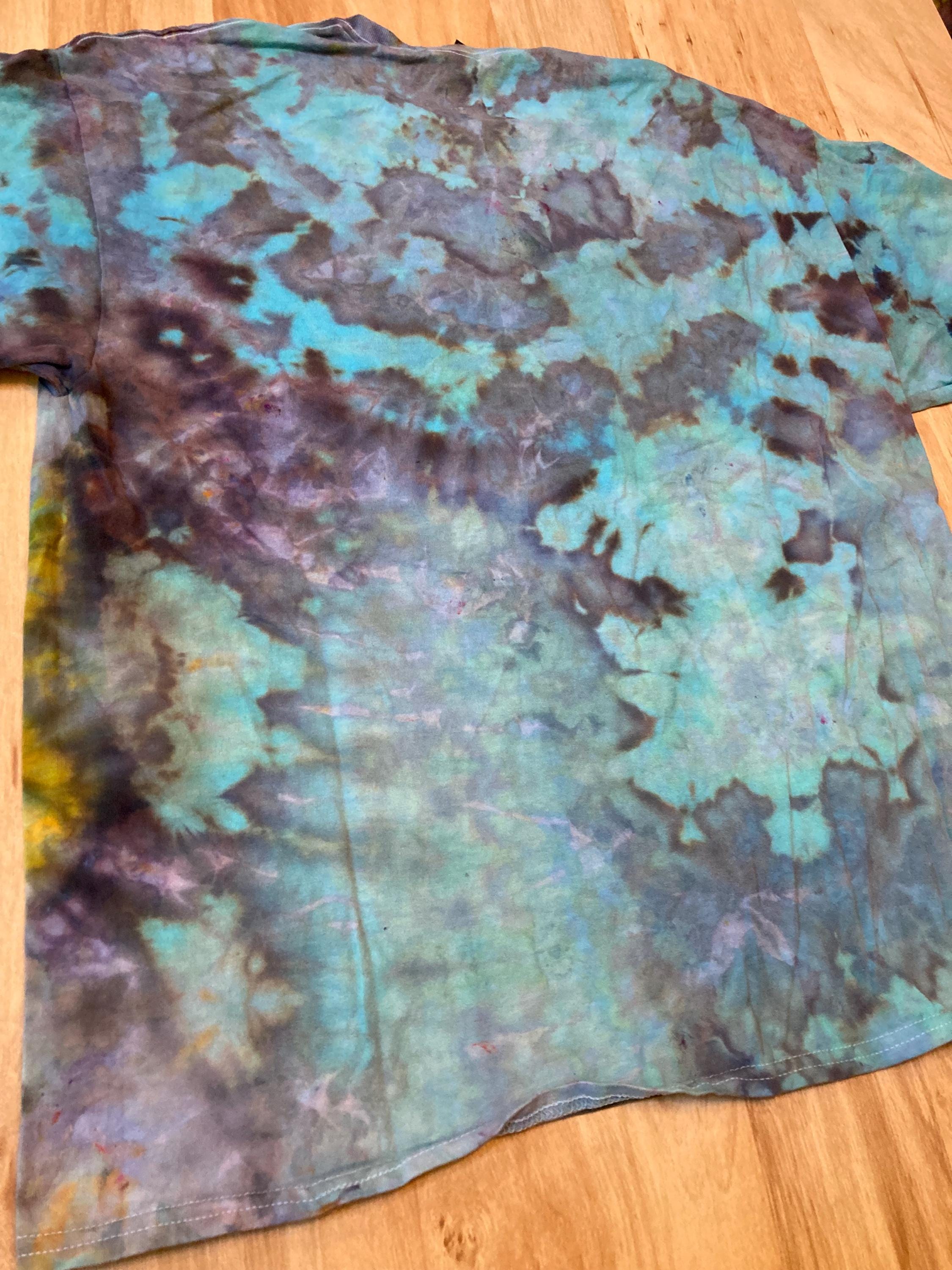 Xl Shirt | Mandala Tie Dye Shirt | Psychedelic T Shirt | Galaxy Ice Dye Shirt | Festival Shirt | Mandala Psytrance Shirt | Geode Tie Dye