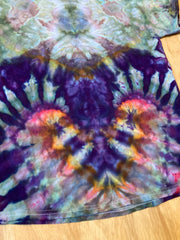 Medium Shirt | Fractal Tie Dye Shirt | Psychedelic T Shirt | Galaxy Ice Dye Shirt | Festival Shirt | Mandala Psytrance Shirt | Geode Tie Dye
