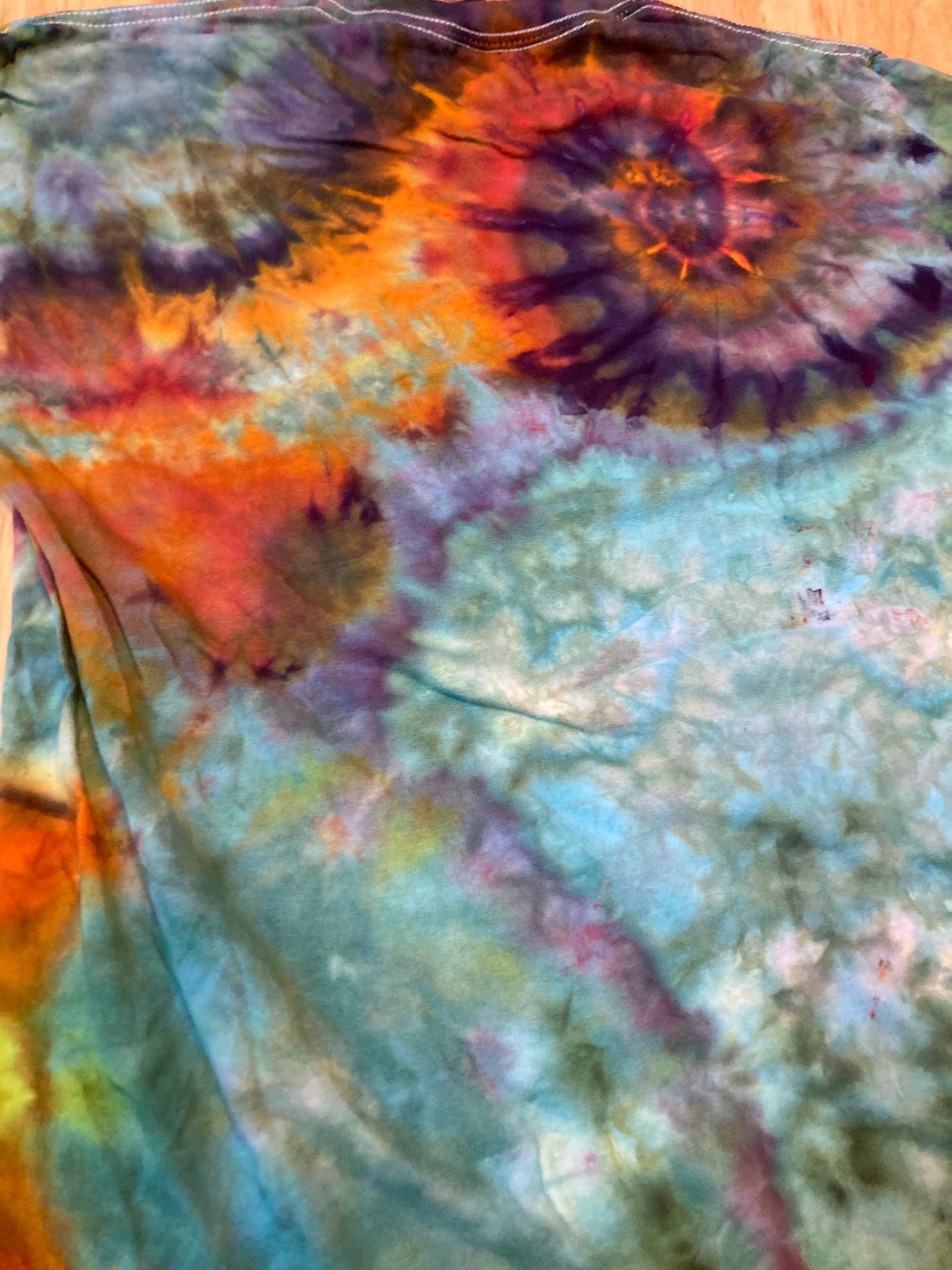 Medium Shirt | Special Tie Dye Shirt | Psychedelic T Shirt | Galaxy Ice Dye Shirt | Festival Shirt | Mandala Psytrance Shirt | Geode Tie Dye
