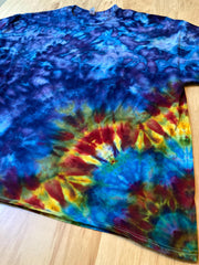 4XL | Lotus Tie Dye Shirt | Psychedelic T Shirt | Galaxy Ice Dye Shirt | Festival Shirt | Mandala Psytrance Shirt | Geode Tie Dye