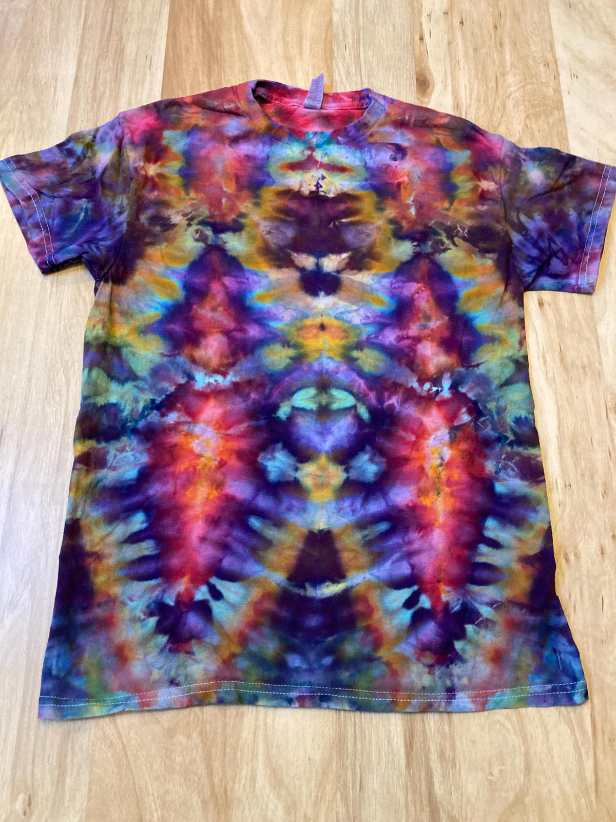 Medium Shirt | Fractal Tie Dye Shirt | Psychedelic T Shirt | Galaxy Ice Dye Shirt | Festival Shirt | Mandala Psytrance Shirt | Geode Tie Dye