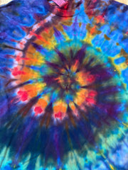 Small Shirt | Handmade Spiral Swirl Shirt | Trippy Tie Dye Tee | Lotus Flower Shirt | Oversized Tee | Psychedelic Shirt | Long Sleeve Yoga