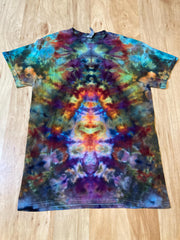 Small Shirt | Lotus Tie Dye Shirt | Psychedelic T Shirt | Galaxy Ice Dye Shirt | Festival Shirt | Mandala Psytrance Shirt | Geode Tie Dye