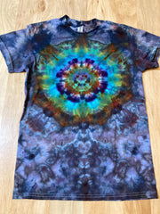 Small Shirt | Lotus Tie Dye Shirt | Psychedelic T Shirt | Galaxy Ice Dye Shirt | Festival Shirt | Mandala Psytrance Shirt | Geode Tie Dye