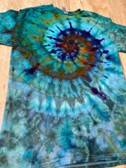 Small Shirt | Lotus Tie Dye Shirt | Psychedelic T Shirt | Galaxy Ice Dye Shirt | Festival Shirt | Mandala Psytrance Shirt | Geode Tie Dye