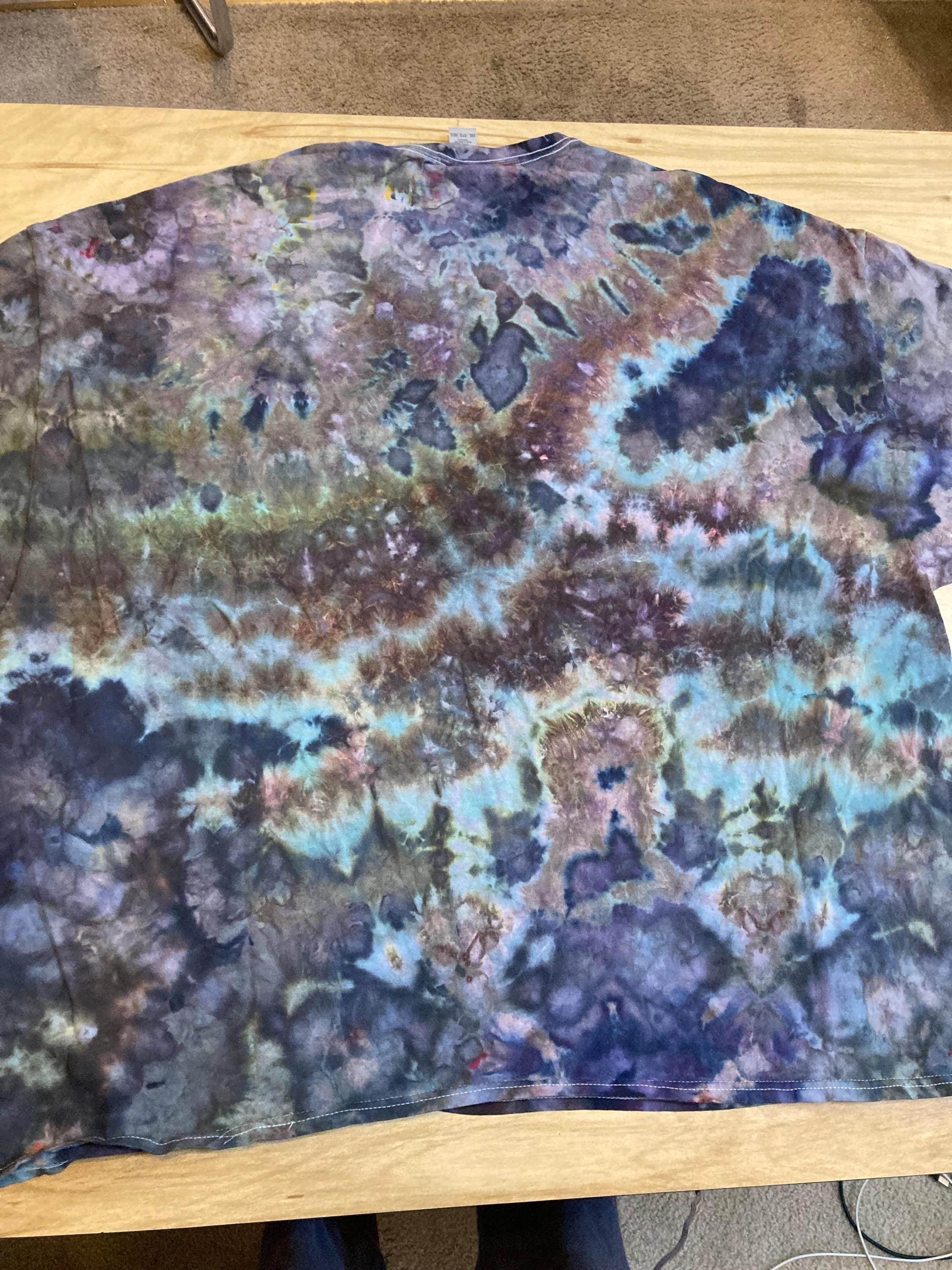5XL Shirt | Mandala Tie Dye Shirt | Psychedelic T Shirt | Galaxy Ice Dye Shirt | Festival Shirt | Mandala Psytrance Shirt | Geode Tie Dye