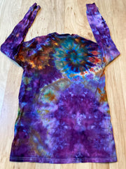 Small Shirt | Handmade Special Mandala Shirt | Trippy Tie Dye Tee| Lotus Flower Shirt | Oversized Tee | Psychedelic Shirt | Long Sleeve Yoga