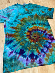 Small Shirt | Lotus Tie Dye Shirt | Psychedelic T Shirt | Galaxy Ice Dye Shirt | Festival Shirt | Mandala Psytrance Shirt | Geode Tie Dye