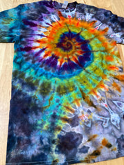 Small Shirt | Lotus Tie Dye Shirt | Psychedelic T Shirt | Galaxy Ice Dye Shirt | Festival Shirt | Mandala Psytrance Shirt | Geode Tie Dye