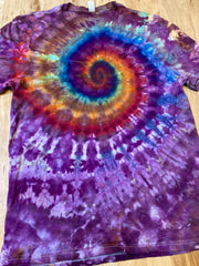 Small organic cotton tie dye shirt | Mandala Tie Dye Shirt | Psychedelic T Shirt | Ice Dye Shirt | Festival Shirt | Mandala Psytrance Shirt