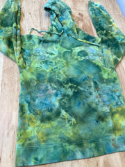 Small Hoodie Psychedelic Hoodie | Tie Dye Hooded Sweatshirt | Galaxy Ice Dye Hoodie | Festival Apparel | Oversized Spiral Hoodie