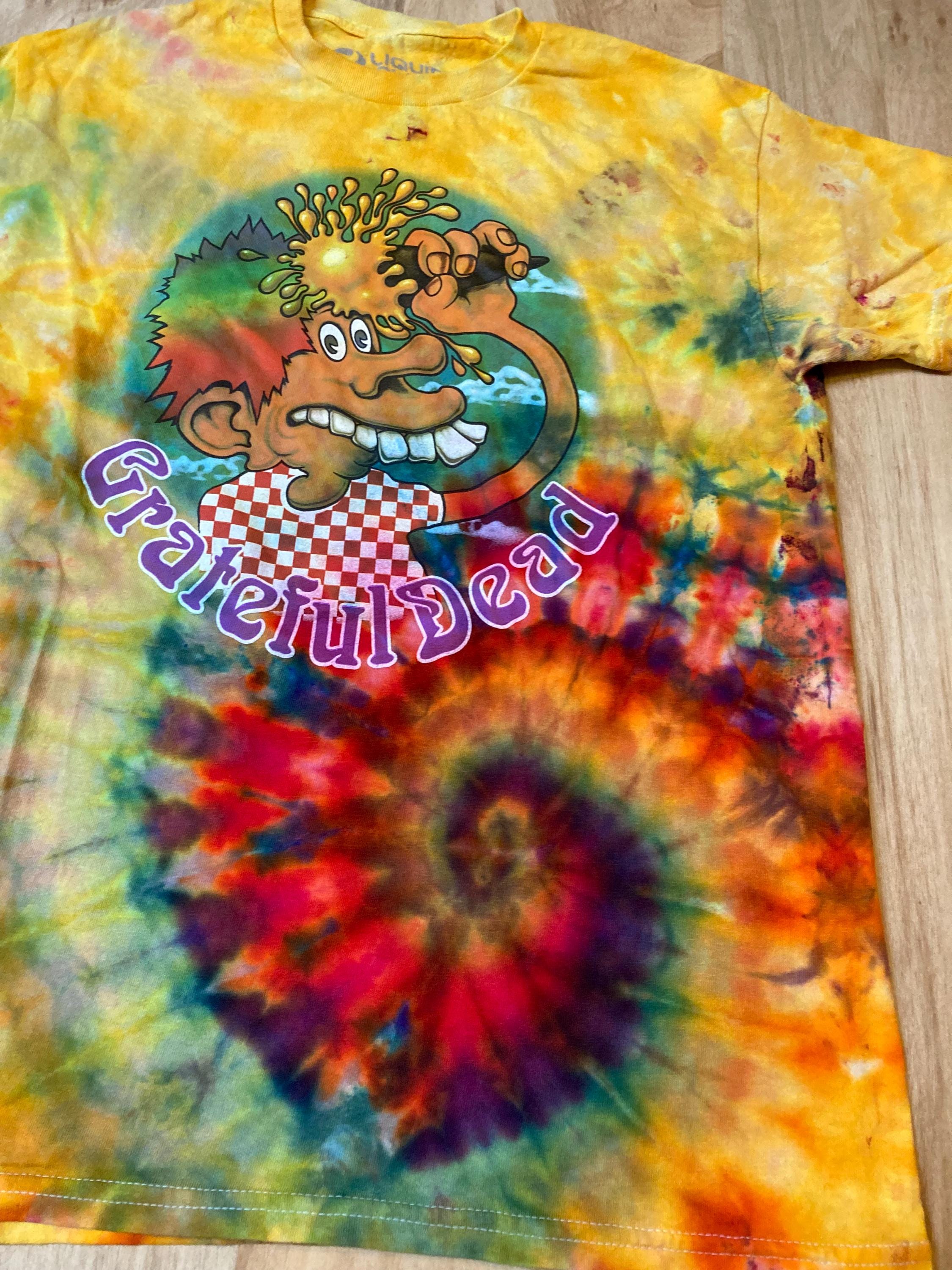 Medium Grateful Dead Tie Dye T-Shirt psychedelic kaleidoscopic mandala  ice dye