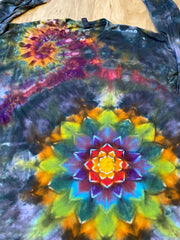 2XL Special Mandala Shirt | Trippy Tie Dye Tee | Lotus Flower Shirt | Oversized Tee | Psychedelic Shirt | Long Sleeve Yoga Tee