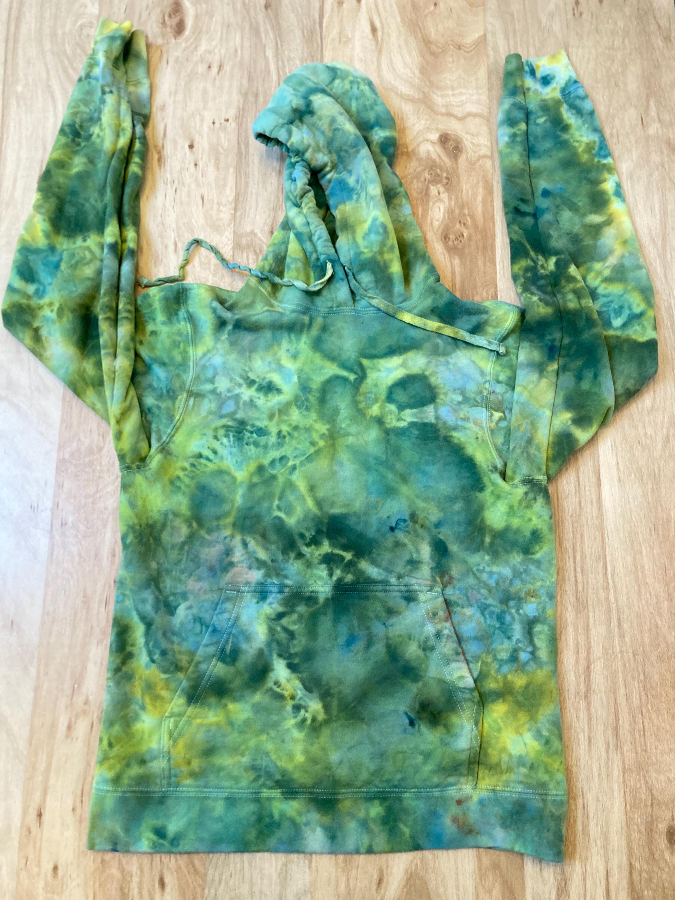 Small Hoodie Psychedelic Hoodie | Tie Dye Hooded Sweatshirt | Galaxy Ice Dye Hoodie | Festival Apparel | Oversized Spiral Hoodie
