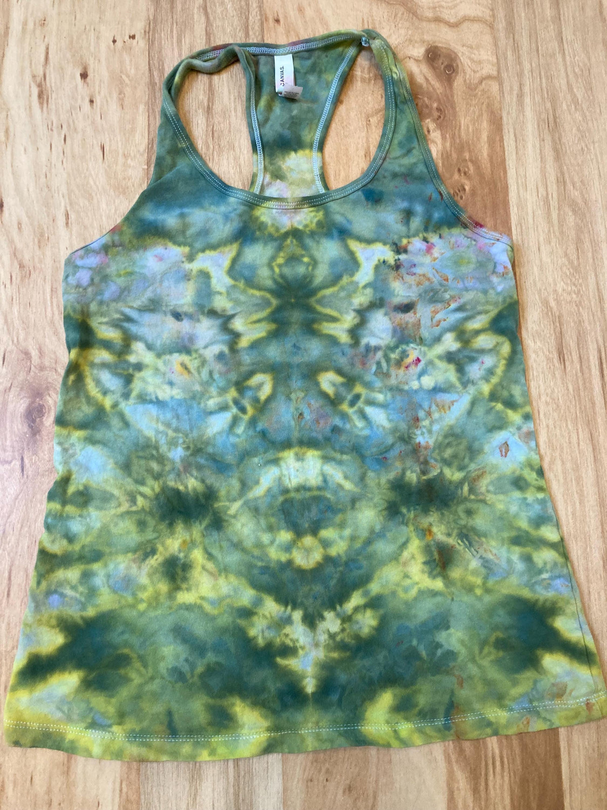 Small Womens Tank Top | Fractal Tank Top | Galaxy Ice Dye Shirt | Psychedelic Shirt | Yoga Tank Top | Festival Apparel | Trippy Hippie Shirt