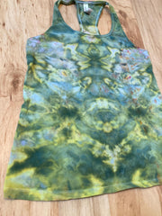Small Womens Tank Top | Fractal Tank Top | Galaxy Ice Dye Shirt | Psychedelic Shirt | Yoga Tank Top | Festival Apparel | Trippy Hippie Shirt