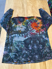 3XL Shirt | Handmade Special Mandala Shirt | Trippy Tie Dye | Lotus Flower Shirt | Oversized Tee | Psychedelic Shirt | Long Sleeve Yoga Tee