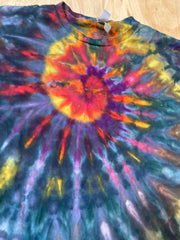 Large Shirt | Spiral Tie Dye Shirt | Psychedelic T Shirt | Galaxy Ice Dye Shirt | Festival Shirt | Mandala Psytrance Shirt | Geode Tie Dye