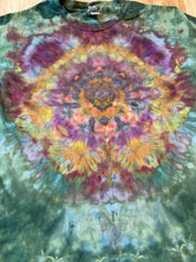 Small Shirt | Lotus Tie Dye Shirt | Psychedelic T Shirt | Galaxy Ice Dye Shirt | Festival Shirt | Mandala Psytrance Shirt | Geode Tie Dye