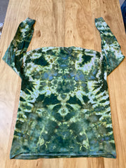Large Shirt | Handmade Mandala Shirt | Trippy Tie Dye Tee | Lotus Flower Shirt | Oversized Tee | Psychedelic Shirt | Long Sleeve Yoga Tee