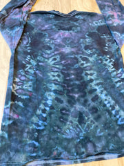 Large Shirt | Handmade Mandala Shirt | Trippy Tie Dye Tee | Lotus Flower Shirt | Oversized Tee | Psychedelic Shirt | Long Sleeve Yoga Tee