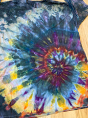 Large Shirt | Handmade Spiral Swirl Shirt | Trippy Tie Dye Tee | Lotus Flower Shirt | Oversized Tee | Psychedelic Shirt | Long Sleeve Yoga