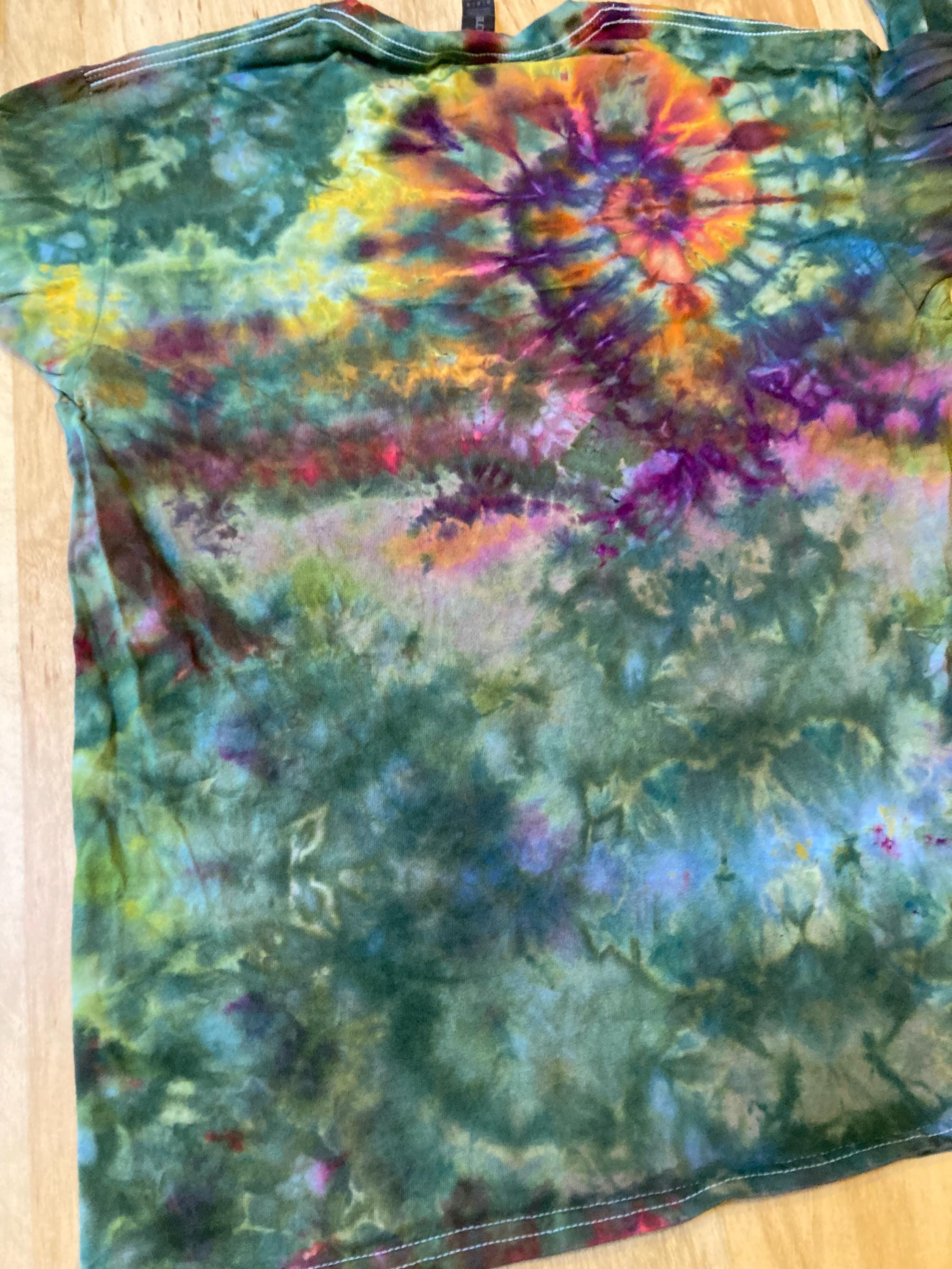 Medium Shirt | Handmade Special Mandala Shirt | Trippy Tie Dye | Lotus Flower Shirt | Oversized Tee | Psychedelic Shirt | Long Sleeve Tee