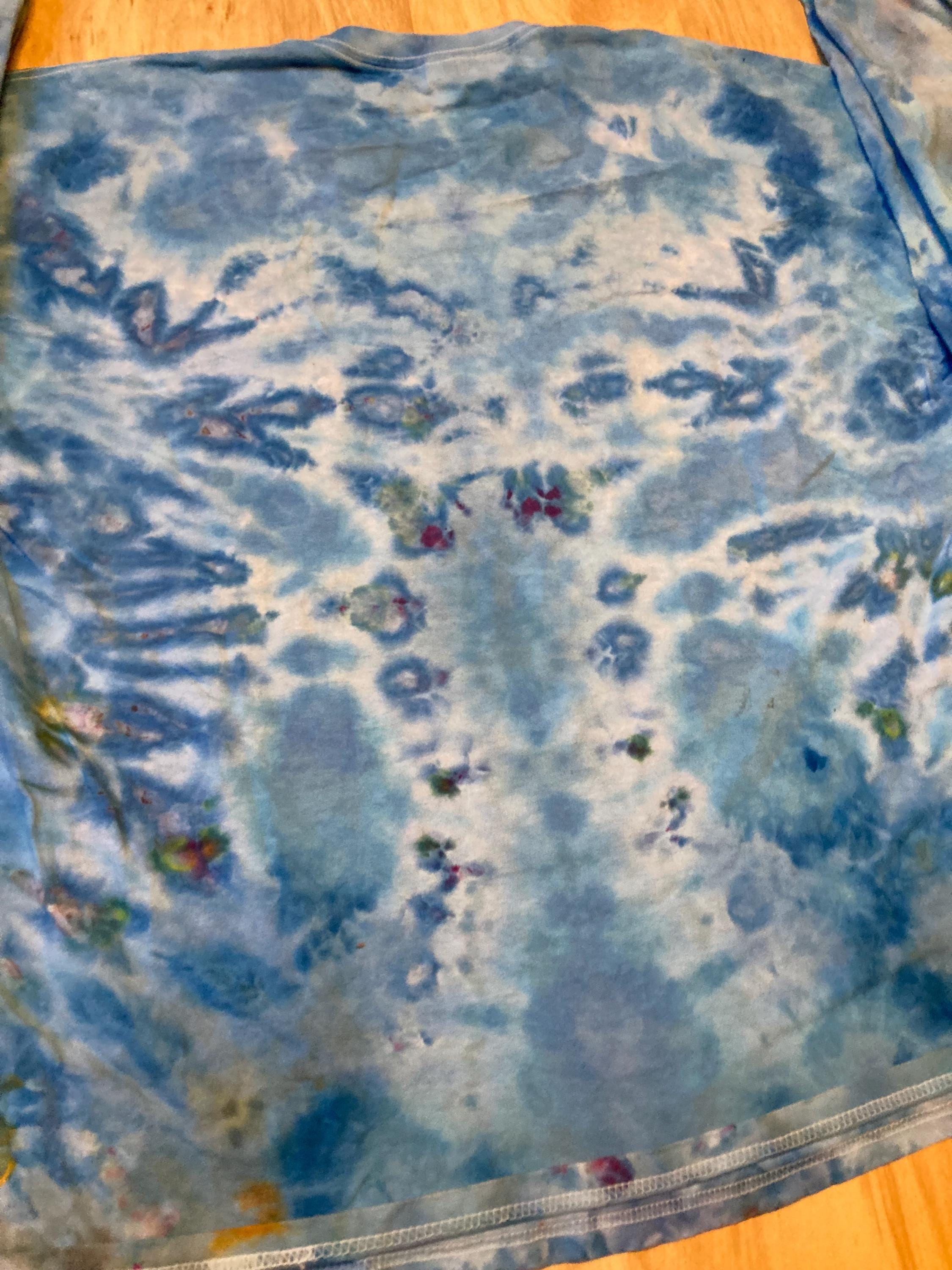 3XL Shirt | Handmade Mandala Shirt | Trippy Tie Dye Tee | Lotus Flower Shirt | Oversized Tee | Psychedelic Shirt | Long Sleeve Yoga Tee