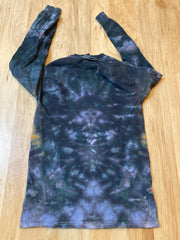 Small Shirt | Handmade Mandala Shirt | Trippy Tie Dye Tee | Lotus Flower Shirt | Oversized Tee | Psychedelic Shirt | Long Sleeve Yoga Tee