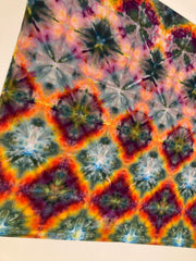 Psychedelic Wall Hanging | Trippy Tie Dye Tapestry | Ice Dye Tapestry | Fractal Tapestry | Above Bed Decor | Psytrance Art