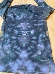Small Shirt | Handmade Mandala Shirt | Trippy Tie Dye Tee | Lotus Flower Shirt | Oversized Tee | Psychedelic Shirt | Long Sleeve Yoga Tee