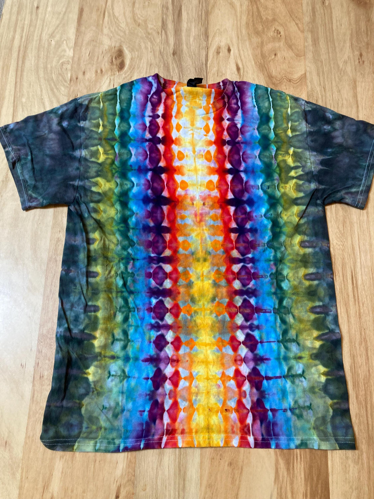 Medium Shirt | Fractal Tie Dye Shirt | Psychedelic T Shirt | Galaxy Ice Dye Shirt | Festival Shirt | Mandala Psytrance Shirt | Geode Tie Dye