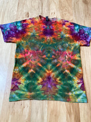 Medium Shirt | Fractal Tie Dye Shirt | Psychedelic T Shirt | Galaxy Ice Dye Shirt | Festival Shirt | Mandala Psytrance Shirt | Geode Tie Dye