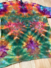 Medium Shirt | Fractal Tie Dye Shirt | Psychedelic T Shirt | Galaxy Ice Dye Shirt | Festival Shirt | Mandala Psytrance Shirt | Geode Tie Dye