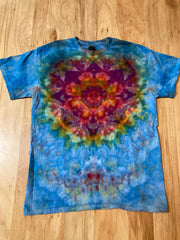 Medium Shirt | Lotus Tie Dye Shirt | Psychedelic T Shirt | Galaxy Ice Dye Shirt | Festival Shirt | Mandala Psytrance Shirt | Geode Tie Dye