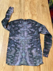 Small Shirt | Handmade Fractal Shirt | Trippy Tie Dye Tee | Lotus Flower Shirt | Oversized Tee | Psychedelic Shirt | Long Sleeve Yoga Tee